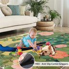 Peacock Peony Rugs for Bedroom - 4x6 Rug, Peacock Decor Area Rugs for Living Room, Peony Flower Carpet, Floral Animal Washable Area Mat, Aesthetics Carpet - Peafowl Home Decor & Gifts