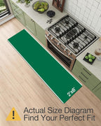 LUMI Washable Kitchen Rug 2x6 for Floor, Non Slip Runner Rugs with Rubber Backing, Low Pile Comfort Area Carpet for Standing, Living Room, Entryway, Laundry, Hallways