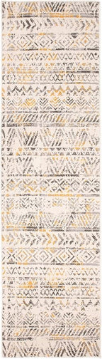 Rugshop Geometric Boho Perfect for high Traffic Areas of Your Living Room,Bedroom,Home Office,Kitchen Runner Rug 2' x 7' Yellow