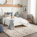 Livabliss Hapsburg Moroccan Shag Area Rug, 8'10" x 12', Beige