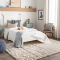 Livabliss Hapsburg Moroccan Shag Area Rug, 2' x 2'11", Beige