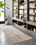 Loloi Teagan Collection TEA-03 Ivory/Sand 7'-11" x 10'-6" Area Rug, Large, Soft Neutral Rug, High-Traffic for Living Room, Bedroom, Home Office, Dining Area