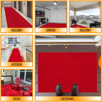 Ottomanson Mud Mat 2' x 3' Entryway Rug - Non-Slip Scraper Doormat for Muddy Paws, Dirt Trapping Indoor/Outdoor Mat for High-Traffic Areas, Kitchen, Garage, Patio, Red