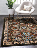 Unique Loom Espahan Collection Area Rug - Cape Cod (9' 10" x 13' 1" Rectangle, Green/ Black)