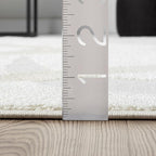 Abani Nomad Cream & Beige Area Rug 9' x 12' for Living Room, Bedroom - Chic Abstract Pattern - Durable & Easy to Clean