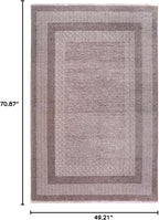 Alfa Rich 4x6 Light Gray Washable Area Rugs for Living Room Bedroom Kitchen Dining Cotton Decor Rug