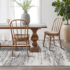 LUMI Washable Area Rug 8x10 for Living Room, Ultra Soft Stain Resistant Carpet with Non Slip Rubber Backing, Non-Shedding Low Pile Rugs for Bedroom, Dining Room, Indoor, Office