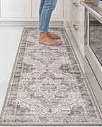 LUMI Washable Kitchen Rug 2x6 for Floor, Non Slip Runner Rugs with Rubber Backing, Low Pile Comfort Area Carpet for Standing, Living Room, Entryway, Laundry, Hallways