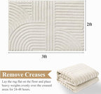 Pauwer 2x3 Washable Area Rugs for Living Room Modern Beige Solid Color Soft Fluffy Rugs for Bedroom Non Slip Boho Accent Indoor Mat Floor Carpet Cover for Kids Room Dining Room Kitchen Office, Beige