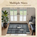 MontVoo Door Mat Indoor Entrance Doormat, Absorbent Durable Rubber Non Slip Front Door Mat for Inside Entry Entryway Dirt Trapper Welcome Mat, Darkgrey 24''x36''