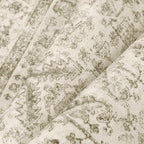 Taupe 6x9 Area Rug Vintage Washable Living Room Carpet Non Slip Bedroom Indoor Office Low Pile Large Traditional Distressed Retro Accent Rug for Dining Room Bathroom Kitchen