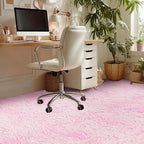 Andency Area Rugs 9x12 for Living Room Home Decor, Large Shaggy Bedroom Carpet, Non-Slip Big Shag Indoor Thick Soft Fluffy Furry Fur Area Rugs for Kids Dorm Nursery Aesthetic, Tie-Dyed White Pink