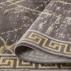 GLORY RUGS Area Rugs Marble 2x7 Brown Carpet Modern Abstract Rug Living Room Dining Bedroom Rug