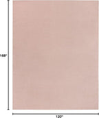 Nourison Home Nourison Essentials Pink 10' x 14' Area Rug - Easy Clean, Non Shedding, Bed Room, Living Room, Dining Room, Kitchen (10' x 14')