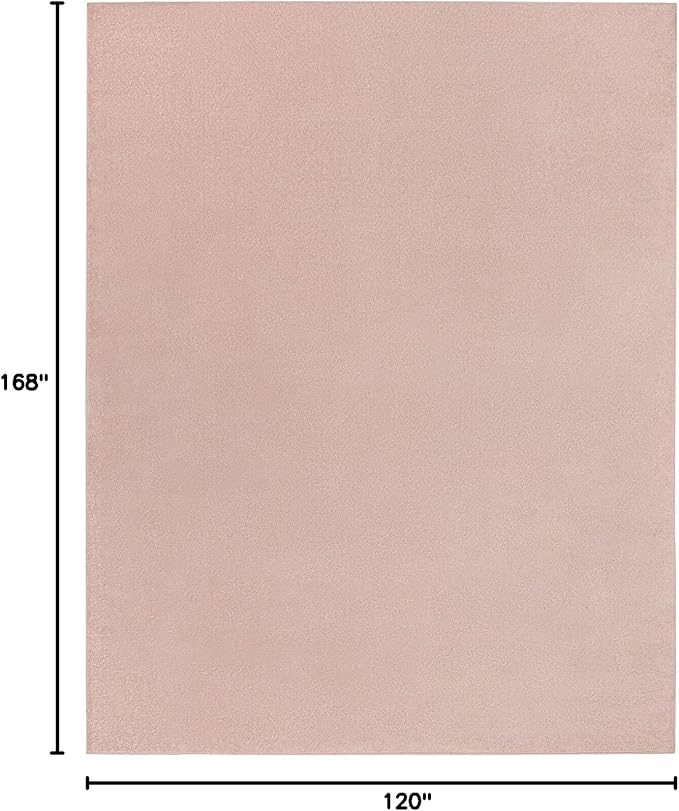 Nourison Home Nourison Essentials Pink 10' x 14' Area Rug - Easy Clean, Non Shedding, Bed Room, Living Room, Dining Room, Kitchen (10' x 14')
