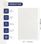 Abani Cream Area Rug - 6' x 9' - Living Room & Bedroom - Textured Weave Design - Indoor Use - Easy to Clean, Stain Resistant, Non-Shedding - Neutral Collection