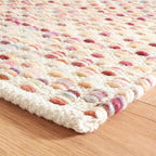 Dash and Albert Torrey Wool Area Rug - 9.5 X 13.5 Multicolor Geomatric Handwoven Accent Rug - Durable, Low Pile, Guest Room, Home Office, Dining Room - Premium Luxury Hotel Quality Soft Breathable