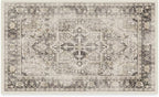 RUGGABLE Washable Vintage Area Rug – Kamran Hazel 3x5, Stain-Resistant, Non-Slip – Small Machine Washable Rugs for Living Room, Bedroom, Hallway, Entryway & Office–with Standard Pad