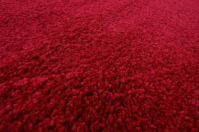 Unique Loom Solo Collection Area Rug - Calabasas (6' 1" Round, Red)