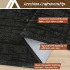 COSY HOMEER Door Mat,Dirt Trapper Entryway Rugs 24"x36",Non Slip Washable Entrance Mats,Absorbent Welcome Mat,Low Profile Dog Door Mats for Front Back Doomats and Wet Shoes,Black