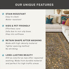Vintage Brown 3x6 Area Rugs for Large Entryway, Bedroom Beside Rug, Kitchen, Laundry Room, Non-Slip Low Pile Ultra Soft Stain Resistant Small Floral Carpet