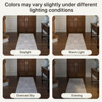 Bavni Washable Runner Rug 2’6”x10, Non Slip Vintage Hallway Runner, Ultra Thin Low Pile Washable Carpet for Kitchen Entryway Bedroom, Grey