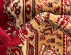 Unique Loom Reza Collection Traditional Persian Style Area Rug, 9 ft 10 in x 13 ft, Burgundy/Ivory