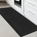 Ottomanson Hallway Runner Rug 2' x 6' Durable Non-Slip Mat with Scraper Pile for Indoor & Outdoor Use - Ideal for Kitchen, Entryway, Patio & Garage - High-Traffic Carpet, Black