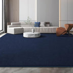 Large Modern Area Rugs for Living Room Bedroom, 7x10 Feet Navy Blue Ultra Soft Solid Thickened Memory Foam Indoor Minimalist Carpets, Non-Slip Comfy Rugs for Boys Girls Nursery Kids Room Home Décor