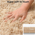 Light Tan 8x10 Area Rugs for Living Room Bedroom, Fluffy Large Rug Soft Shag Non-Slip Carpet for Kids Boys and Girls Room Dorm Home Decor (8ft x 10ft)