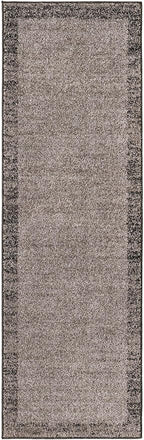 Rugs.com Angelica Collection Rug – 6 Ft Runner Light Gray Medium Rug Perfect for Hallways, Entryways