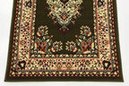 Unique Loom Reza Collection Traditional Persian Style Area Rug, 2 ft 7 in x 10 ft, Olive/Ivory