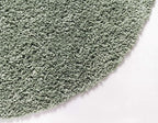 Unique Loom Davos Shag Collection Area Rug - Solid (3' 3" Round, Sage)