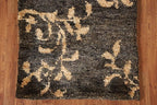 Rug Source Modern Collection Size 3x5 Abstract Area Rug, Hand-Knotted/Hand-Woven Black Floral/Nature Print Rug, Oriental Jute Carpet for Foyer, Entryway, Hallway