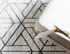 Rugs.com Lattice Trellis Collection Rug – 3' x 5' White Low-Pile Rug Perfect for Living Rooms, Large Dining Rooms, Open Floorplans