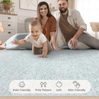9x12 Area Rug Living Room: Washable Boho Geometric Moroccan Rug Neutral Modern Farmhouse Indoor Soft Non Slip Ultra Thin Large Printed Pattern Carpet for Bedroom Home Office (Grey, 9'x12')