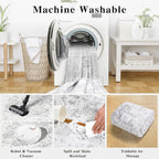 2x3 Vintage Washable Area Rugs for Entryway Soft Non-Slip Bath Mat Boho Medallion Distressed Retro Accent Carpet Floral Low Pile Indoor Throw Rug for Kitchen Laundry Living Room Bedroom, Gray