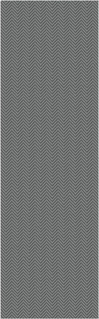2x8 Ft Braided Runner Rug Washable Runners for Hallways Kitchen Runner Rug with Rubber Backing Cotton Entryway Runner Indoor, Woven Floor Carpet for Hall Kitchen Bedroom, Charcoal Gray/Gray