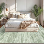 8x10 Modern Abstract Area Rug for Bedroom, Lime Green Large Super Soft Washable Rugs with Non-Slip, Non-Shedding Carpet for Living Room, Indoor Door Mat for Office Home Décor