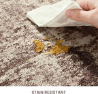 2x6 Brown Rug Runners for Hallways Kitchen Runner Rug Non Slip Washable Coffee Long Runner Rugs with Rubber Backing Soft Abstract Carpet Runner for Bedroom, Kitchen, Bathroom, Entryway