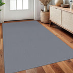 3x5 Ft Braided Area Rug Washable Rugs for Entryway Throw Rugs with Rubber Backing Boho Door Mat Indoor Entrance Cotton Kitchen Mats Woven Front Door Carpet for Foyer Living Room, Grey