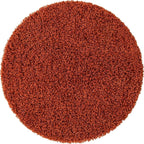 Unique Loom Solid Shag Collection Area Rug (3' 3" Round, Terracotta)
