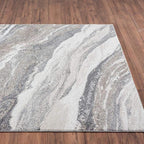 LUXE WEAVERS Lagos Collection 7983 Grey 2x7 Art Deco Area Rug