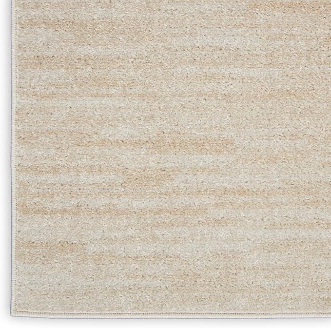 Nourison Home Nourison Essentials Ivory Beige 2'2" x 16' Area Rug - Easy Clean, Non Shedding, Bed Room, Living Room, Dining Room, Kitchen (16' Runner)
