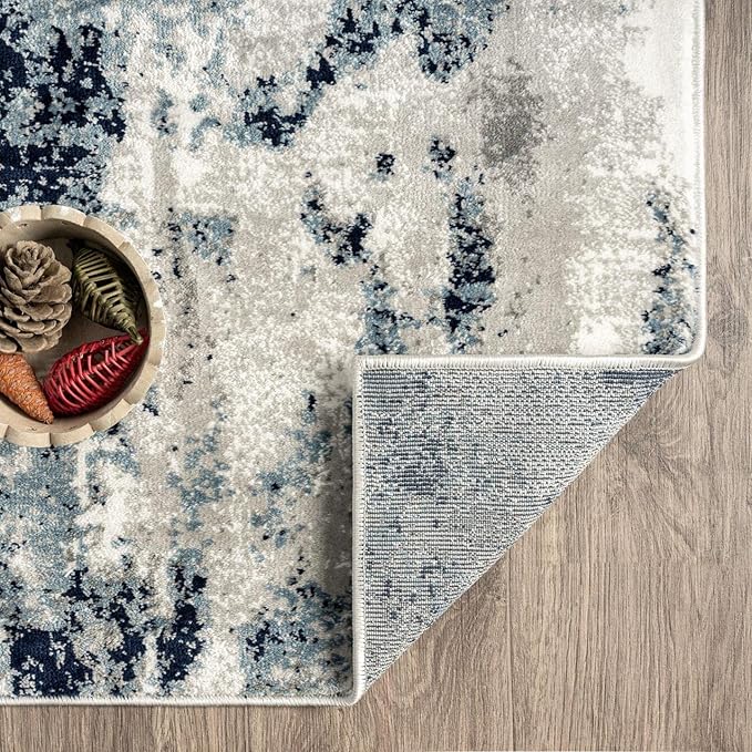 LUXE WEAVERS Kimberly Collection Ivory 6x9 Modern Abstract Area Rug