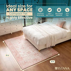 Istana 5x7 Area Rug - Pink Rugs for Living Room 5x7 - Foldable Rugs for Bedroom - Stain Resistant Washable Rug - Eco-Friendly Boho Area Rugs - Easy to Clean Living Room Rug