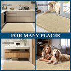 OLANLY Dog Door Mat for Muddy Paws 30x20, Absorbs Moisture and Dirt, Absorbent Non-Slip Washable Doormat, Quick Dry Chenille Mud Mat for Dogs, Entry Indoor Entryway Carpet for Inside Floor, Sand