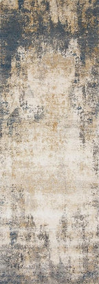 Loloi Teagan Collection TEA-08 Ivory/Mist 2'-8" x 10'-6" Runner Rug, Large, Soft Neutral Rug, High-Traffic for Living Room, Bedroom, Home Office, Dining Area