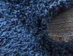 Unique Loom Solid Shag Collection Area Rug (9' x 12' Rectangle, Sapphire Blue/ Navy Blue)