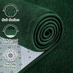 Large Area Rugs for Living Room Bedroom, 6x9 Feet Dark Green Rug, Minimalist Modern Shag Rug, Soft Thick Memory Foam Indoor Carpet, Non-Slip Washable Rug for Boys Girls Dorm Nursery Room Home Decor